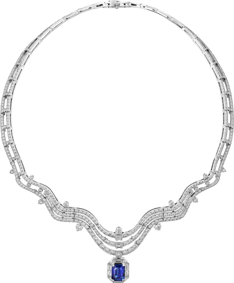 VOLUTA藍寶石項鍊。品牌提供