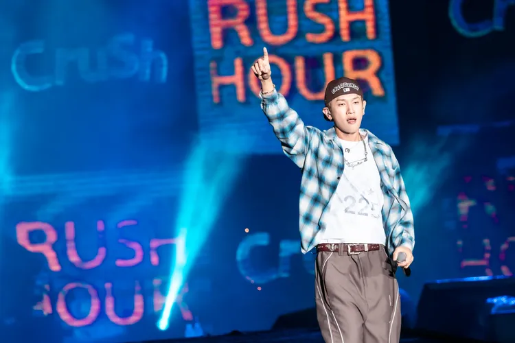 Crush唱到大喊「不想回家」。讀者提供