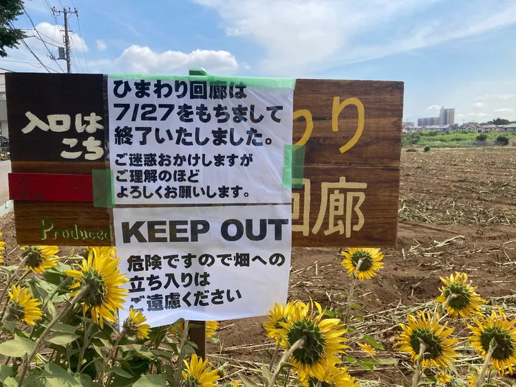 農家貼出的多語言告示牌。X社群網站