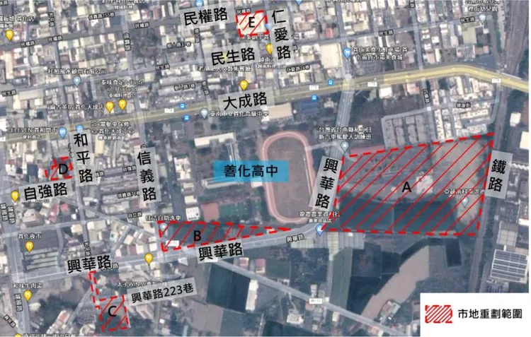 興華重劃區範圍