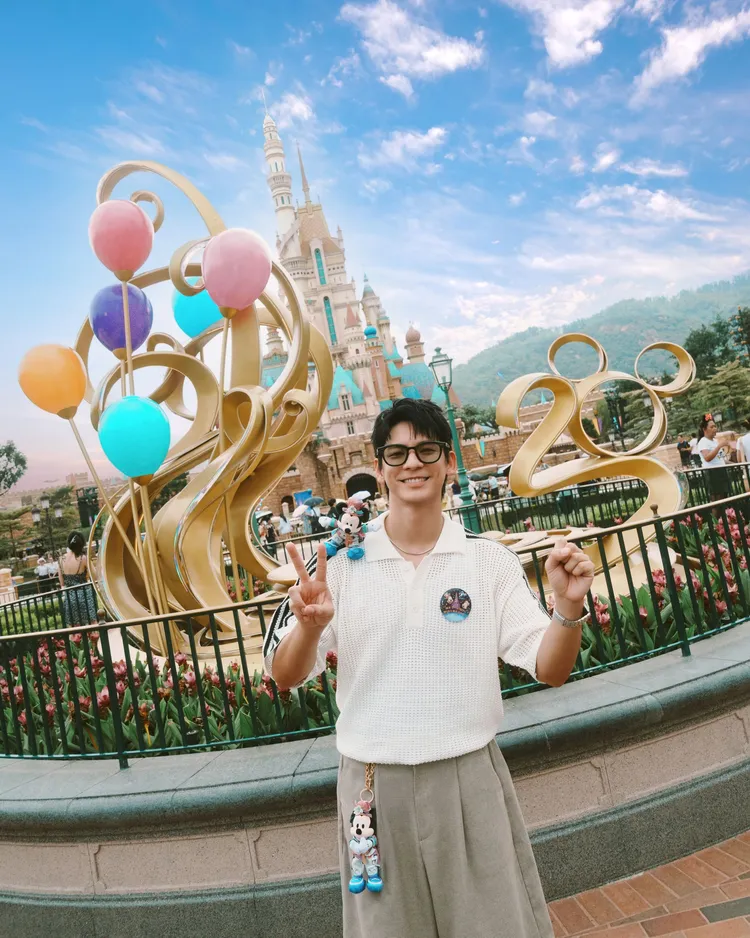 林柏宏造訪香港迪士尼20週年奇妙派對。迪士尼提供