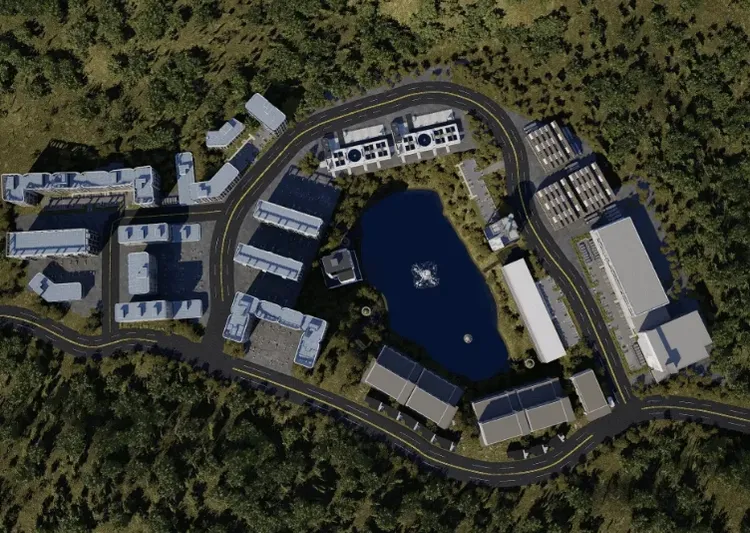 園區鳥瞰圖。火星人福氣金鑛提供