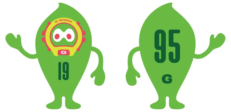 綠色「Rock」代表1995年問世的DW-6900。品牌提供