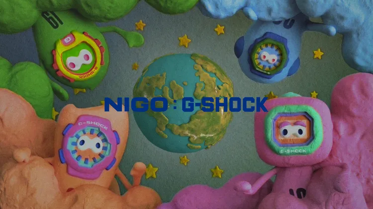 NIGO為G-SHOCK經典型號打造原創角色，角色正反面數字結合，呈現型號誕生年份的隱藏訊息，強化角色與錶款的歷史連結。品牌提供