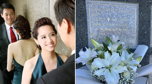 有洋蔥!陳以真七夕帶花束墓地悼亡夫 他7年前為救女兒溺斃國外