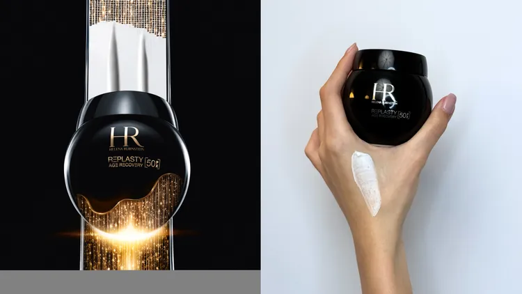赫蓮娜推出全新PX50極塑黑繃帶修護乳霜，將膠原普拉斯鏈濃度，提升至前所未有的50%。品牌提供、張家玲攝