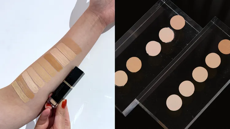 SUQQU晶采柔滑遮瑕蜜，1900元。左圖張家玲攝、右圖品牌提供