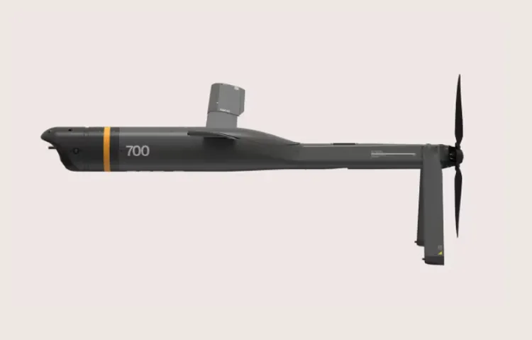 美製Altius-700M多用途戰術無人機，具備模組化設計，可用於精準打擊與偵察任務。Anduril公司網站