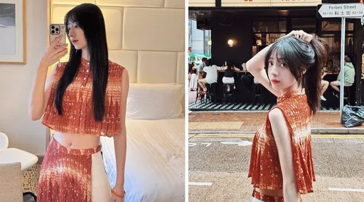 樂天女孩出征|嘎琳沾富商緋聞照上工香港秀戰袍 琳妲奶腿齊露疑走光
