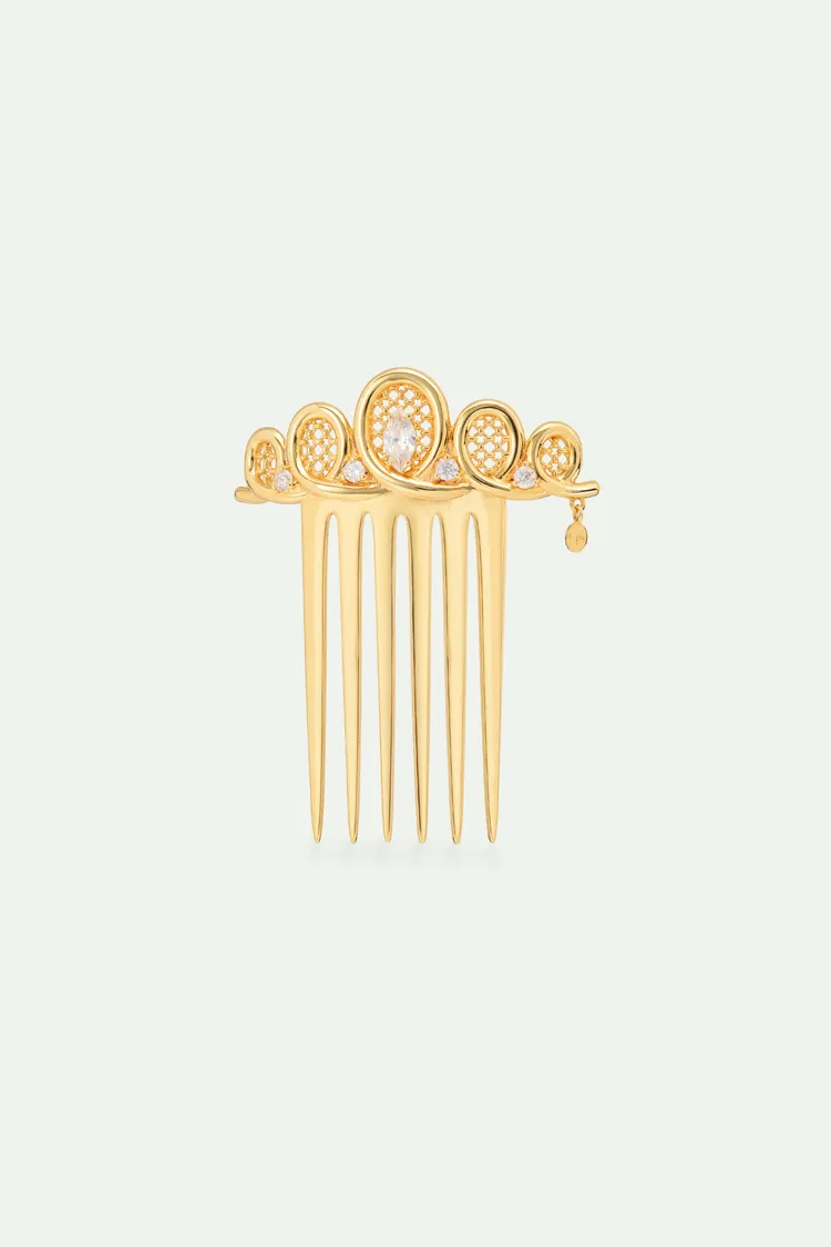 Les Néréides「愛樂而生」花絲皇冠髮飾，6700元。品牌提供