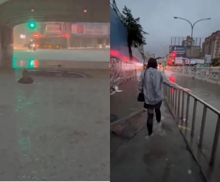 網友「霏霏ㄦ」說司機報警後，消防人員5分鐘就到場，所幸大家都平安。霏霏ㄦ授權提供