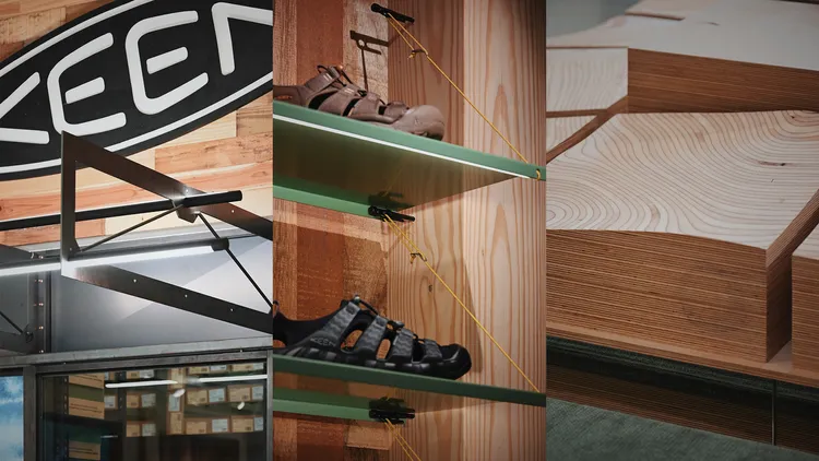 KEEN店面構築城市裡的戶外精神。品牌提供