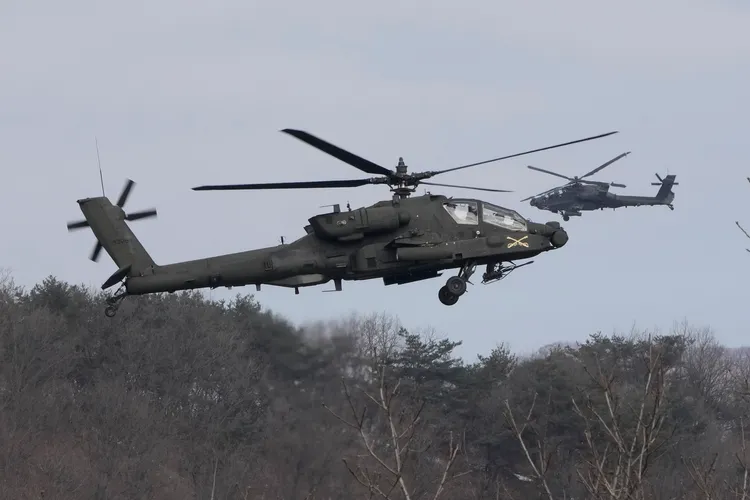 南韓與美軍聯合軍事演習。美聯社資料照片