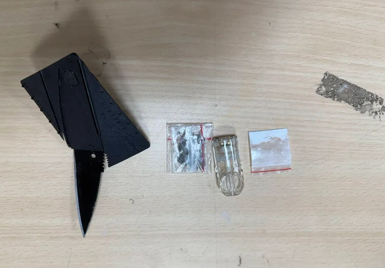 警方查获毒品及刀械。桃园警分局提供