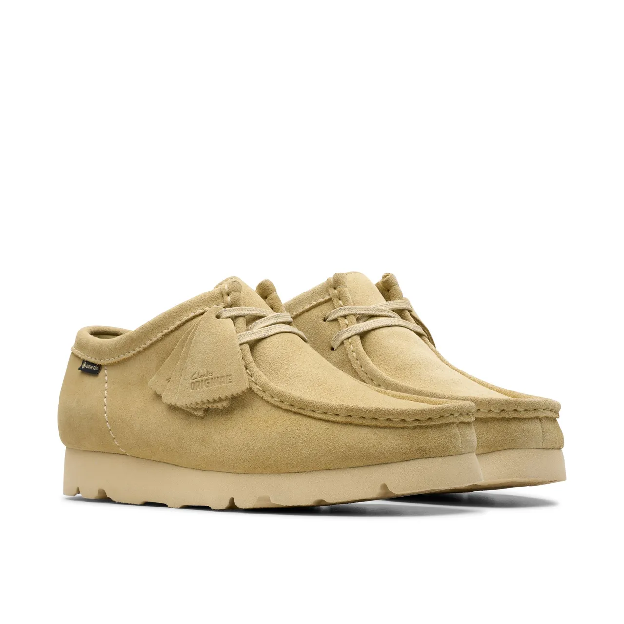 Clarks Wallabee GTX原創工藝經典GTX防水袋鼠鞋,8880元。品牌提供