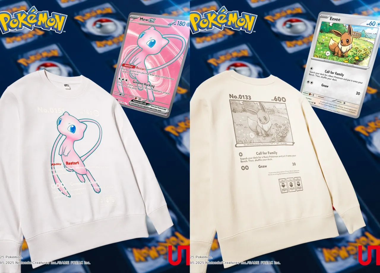 UNIQLO Pokémon UT特別系列童裝休閒上衣 (長袖),各590元。品牌提供
