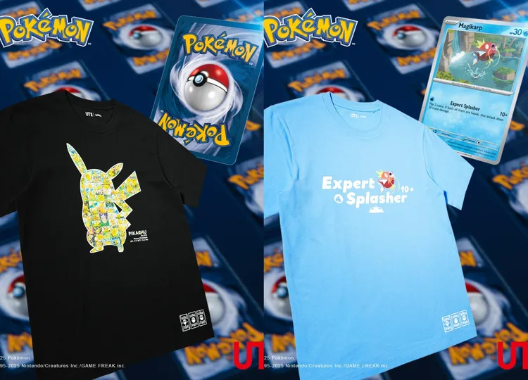 UNIQLO Pokémon UT特別系列成人男女適穿UT（短袖），各490元。品牌提供