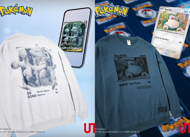 UNIQLO Pokémon UT特別系列成人休閒上衣（長袖），各990元。品牌提供