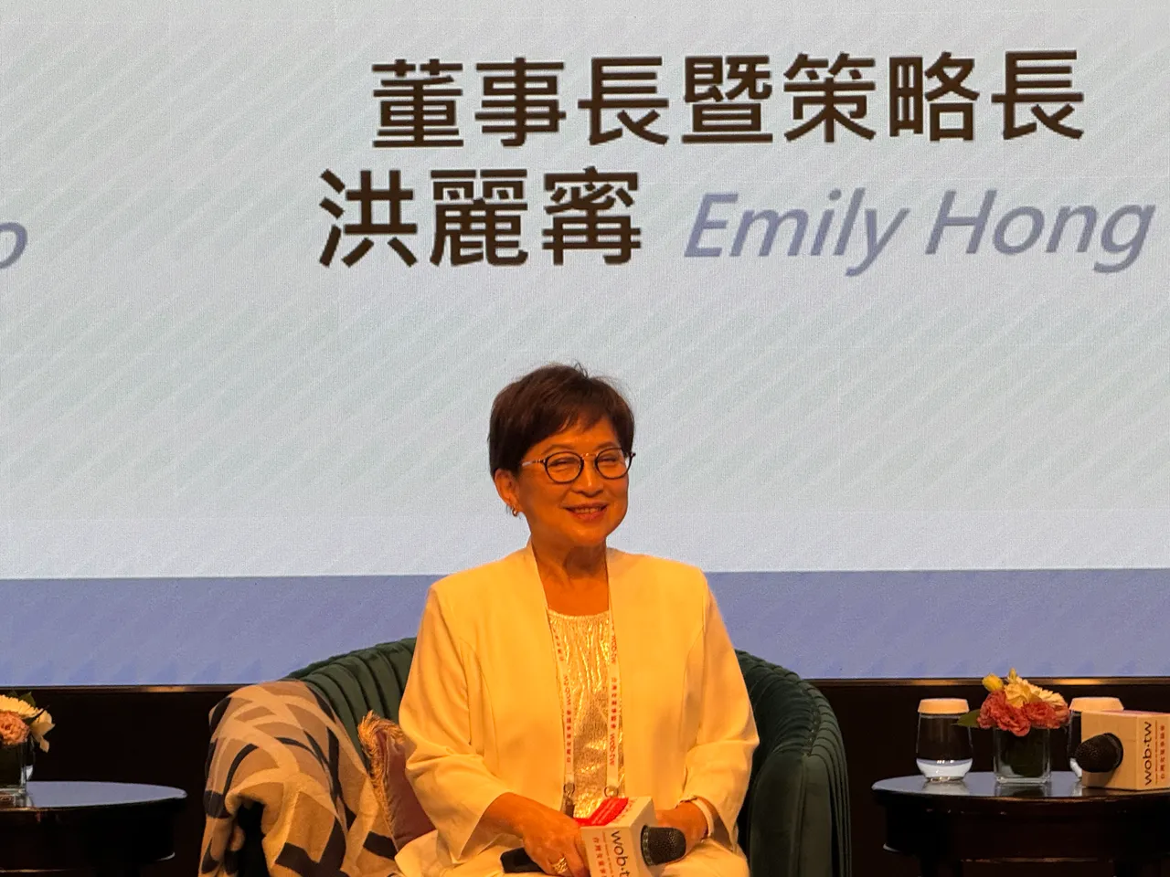 纬颖科技董事长暨策略长 洪丽寗。吕承哲摄