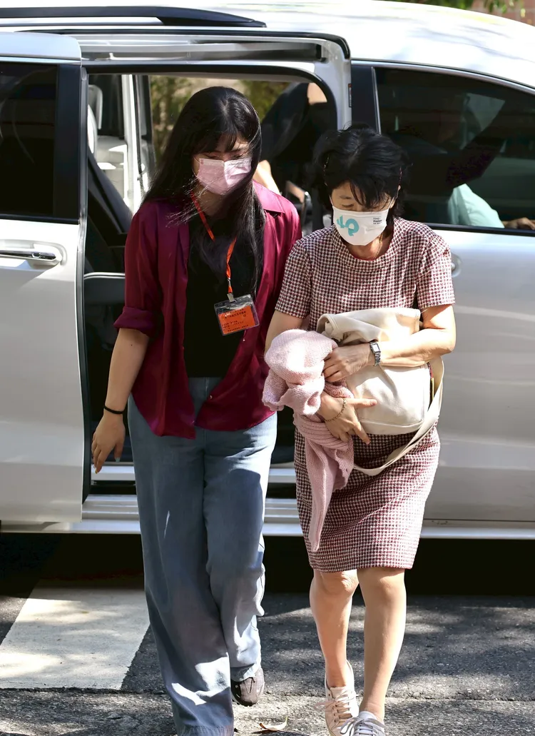 北院今日開庭審理京華城案，陳佩琪前來旁聽。張欽攝