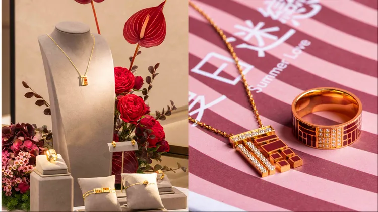 「傳福系列Rouge Collection」以經典赤紅色呈現。品牌提供