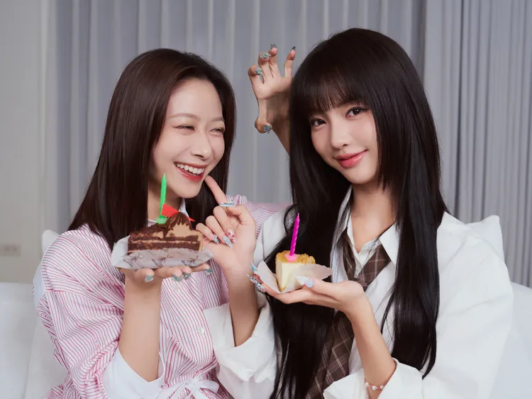 幻藍小熊XXIN與采甄一同慶生。天空娛樂提供