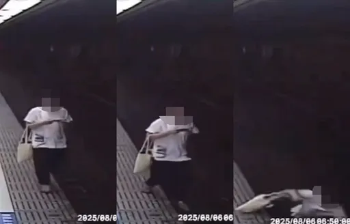 低頭滑手機出事!踩空跌落火車軌道 男命大但要吃罰單