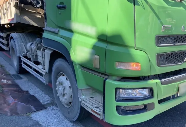 肇事的砂石車司機被依過死致死罪偵辦。翻攝畫面