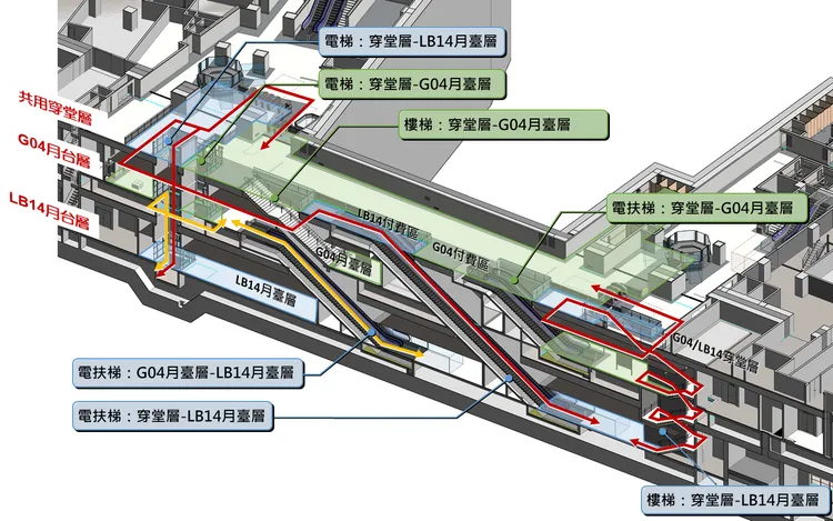 三鶯延伸八德LB14地下三層車站。新北市捷運局提供