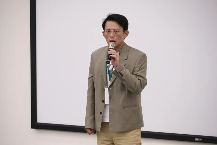 民眾黨主席黃國昌出席全民國防論壇。彭欣偉攝