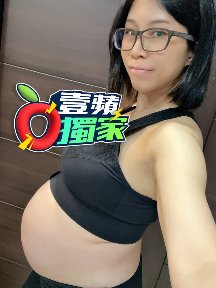 林沄蓁當初懷孕生女畫面首次曝光。林沄蓁提供