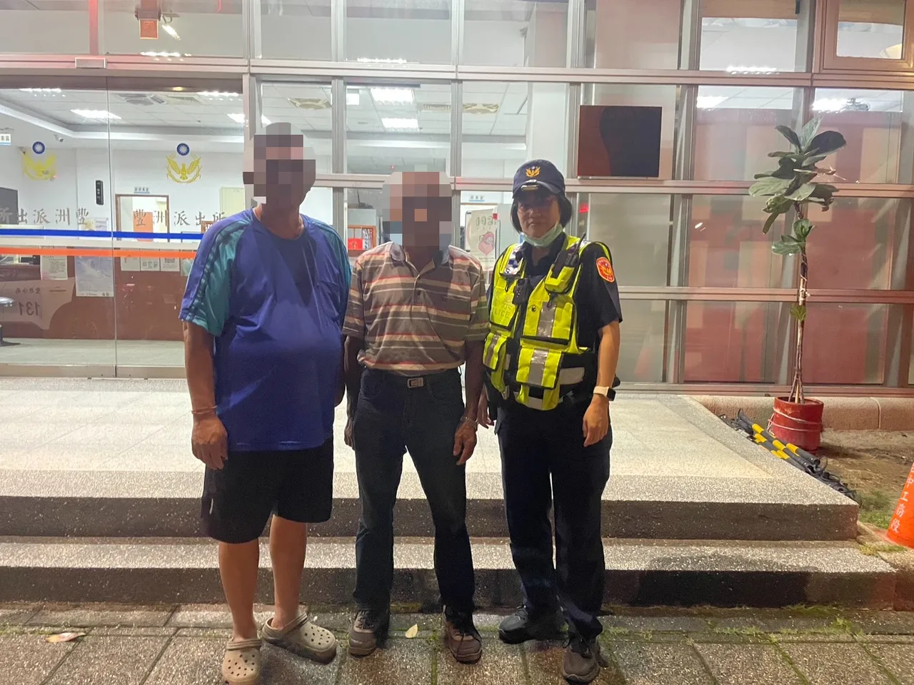 警方通知林翁的兒子到場,平安讓他返回桃園住處。民眾提供