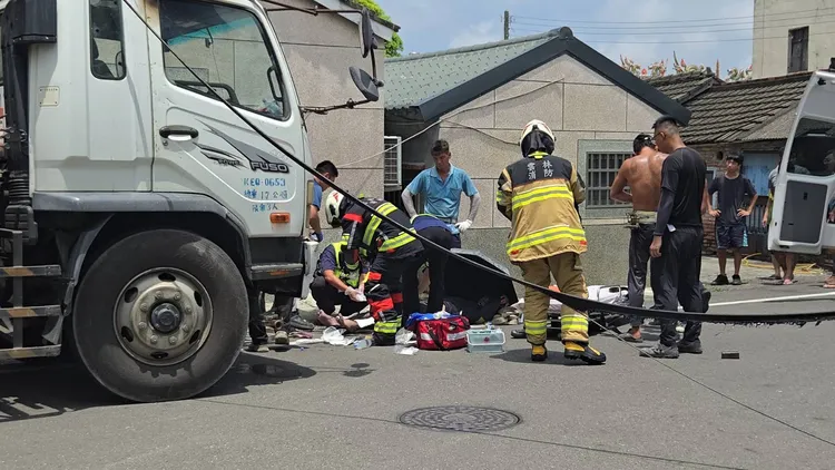 警消到場應急處置後送往嘉義長庚醫院救治。讀者提供