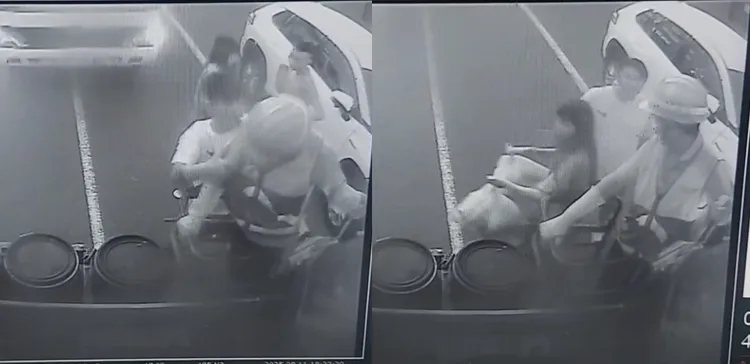 沈男打人拉扯造成蘇員受傷，南市府支持提告，將全力配合警方調查偵辦，以捍衛公權力。讀者提供