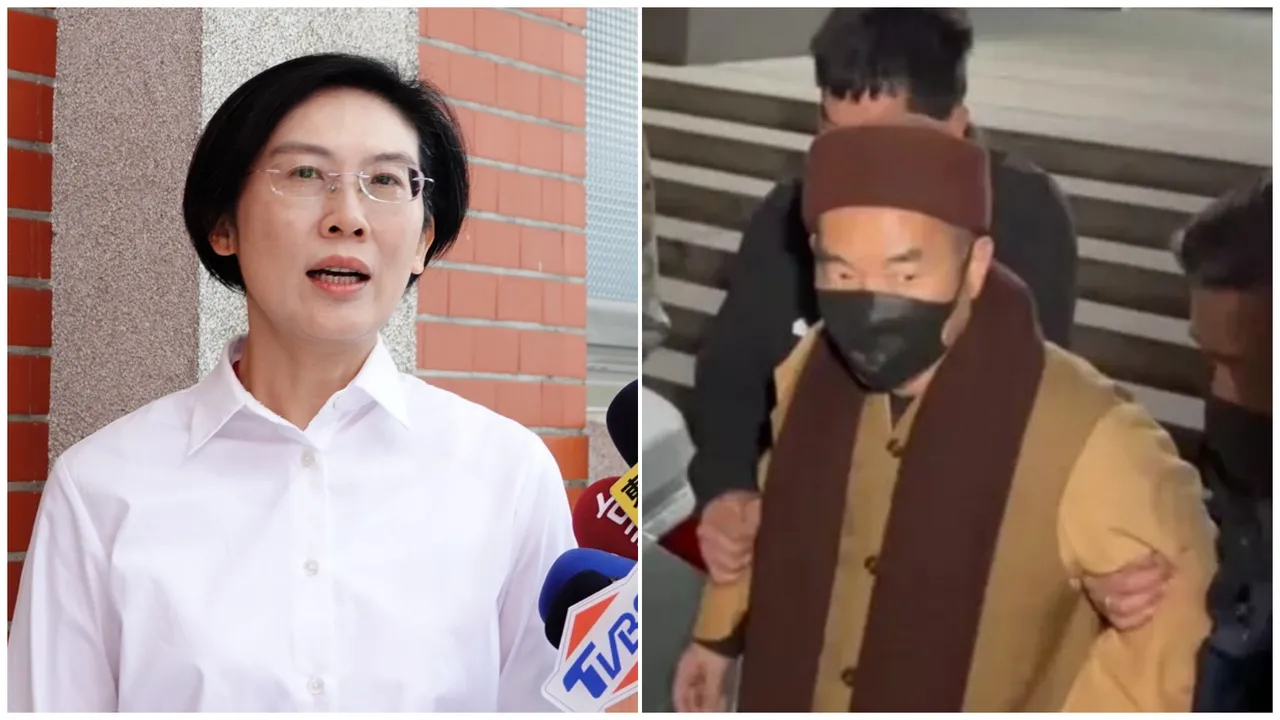 林岱桦与通法寺住持释煌智的关系引来热议。资料照