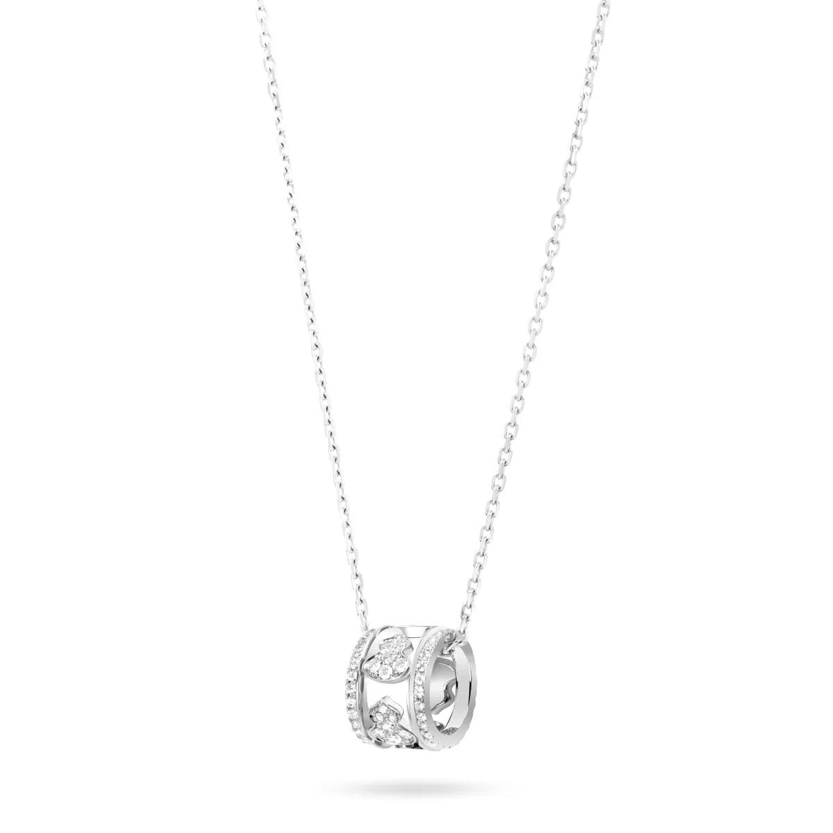 Qeelin Wulu Eternity 18K白金钻石项链(大)22万2500元。品牌提供