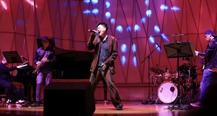 高明駿4月在武漢舉行演唱會。翻攝高明駿抖音