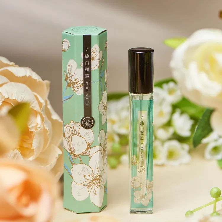 台北凱撒一樓的「來好商店」推出情人節商品，「大春煉皂純白邂逅香水」以高雅香氛傳遞獨一無二的愛。來好商店提供