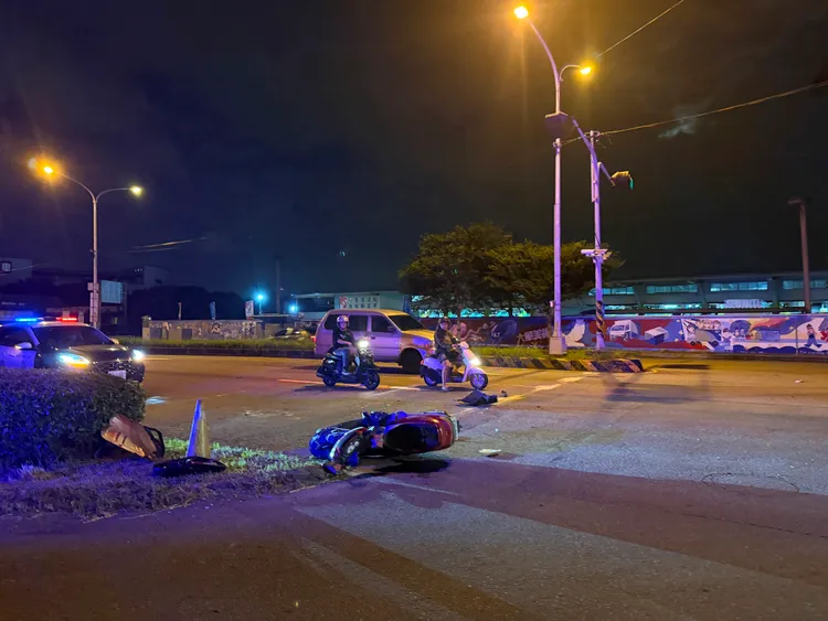 事故發生在大雅區中清路與中清交流道口。民眾提供