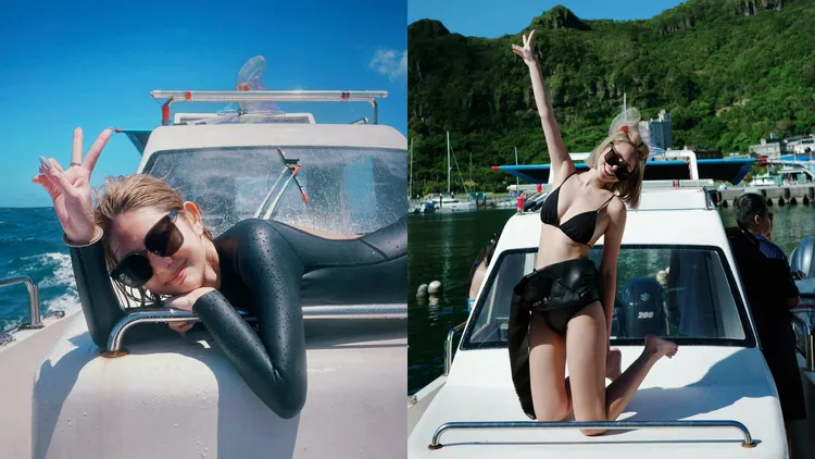 鮪魚趁生日週去潛水圓夢。翻攝《徐瑋吟 鮪魚》臉書