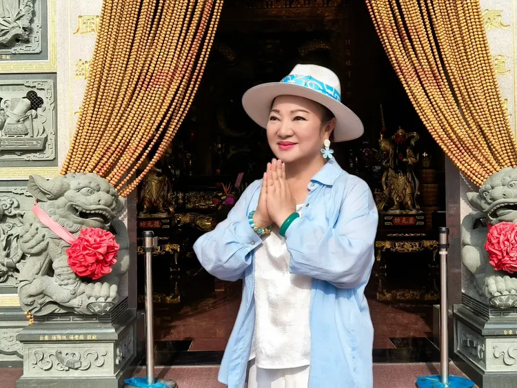 白冰冰感恩之旅 第3站來到雲林台西太和武當北極殿。長興影業提供