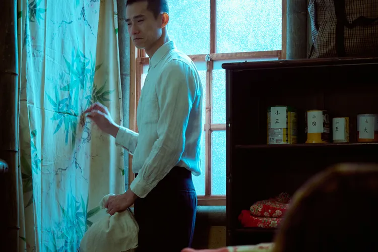 盧彥澤一整天的哭戲，最後眼睛腫得像核桃。台視提供