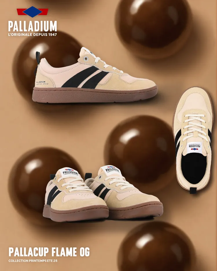 珍珠奶茶配色運用深淺交錯，在甜美與酷帥之間遊刃有餘。品牌提供