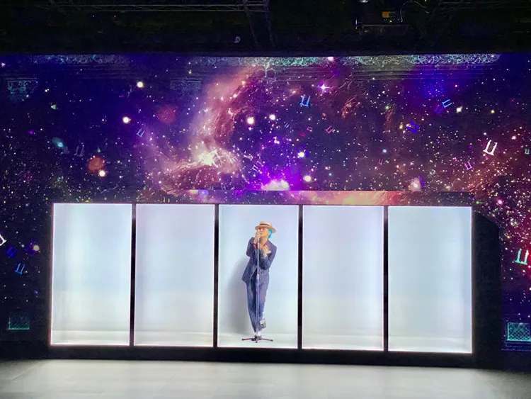 台北101近期舉辦「G-Dragon Media Exhibition: Übermensch」沉浸式數位藝術展。莊偉祺攝