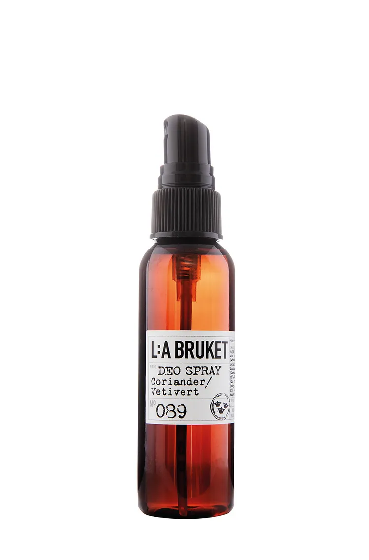 L:A BRUKET體香噴霧#香菜岩蘭草，55ml／800元。品牌提供