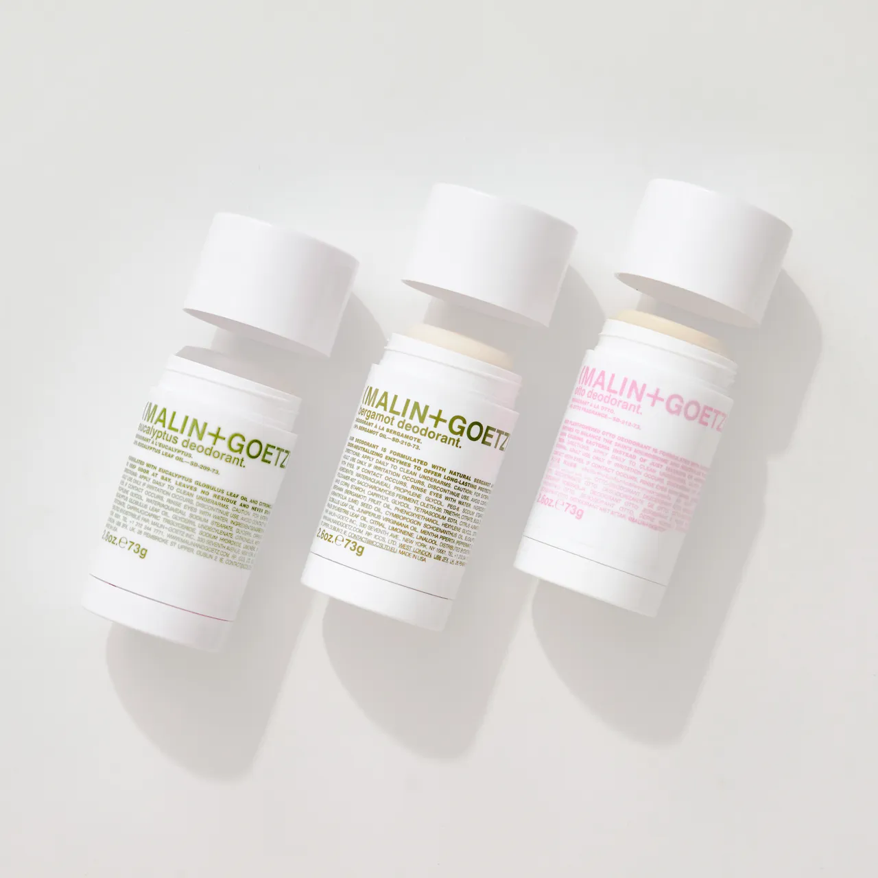 (MALIN+GOETZ) 体香膏系列,各73g/850元。品牌提供