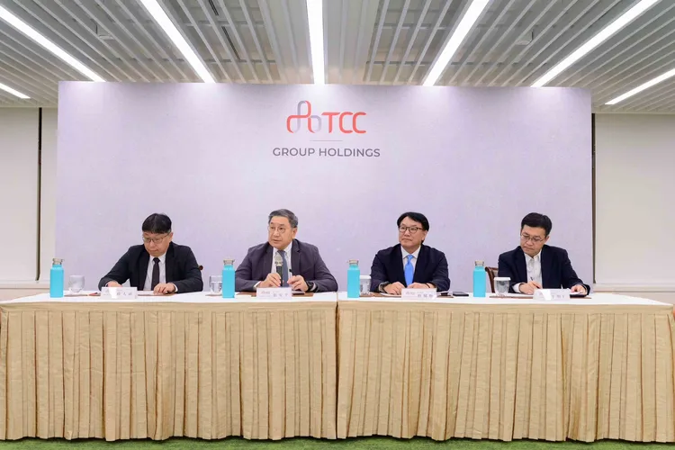 台泥企業團總執行長張安平今晚20時於台泥大樓親率高階主管召開記者會。台泥提供