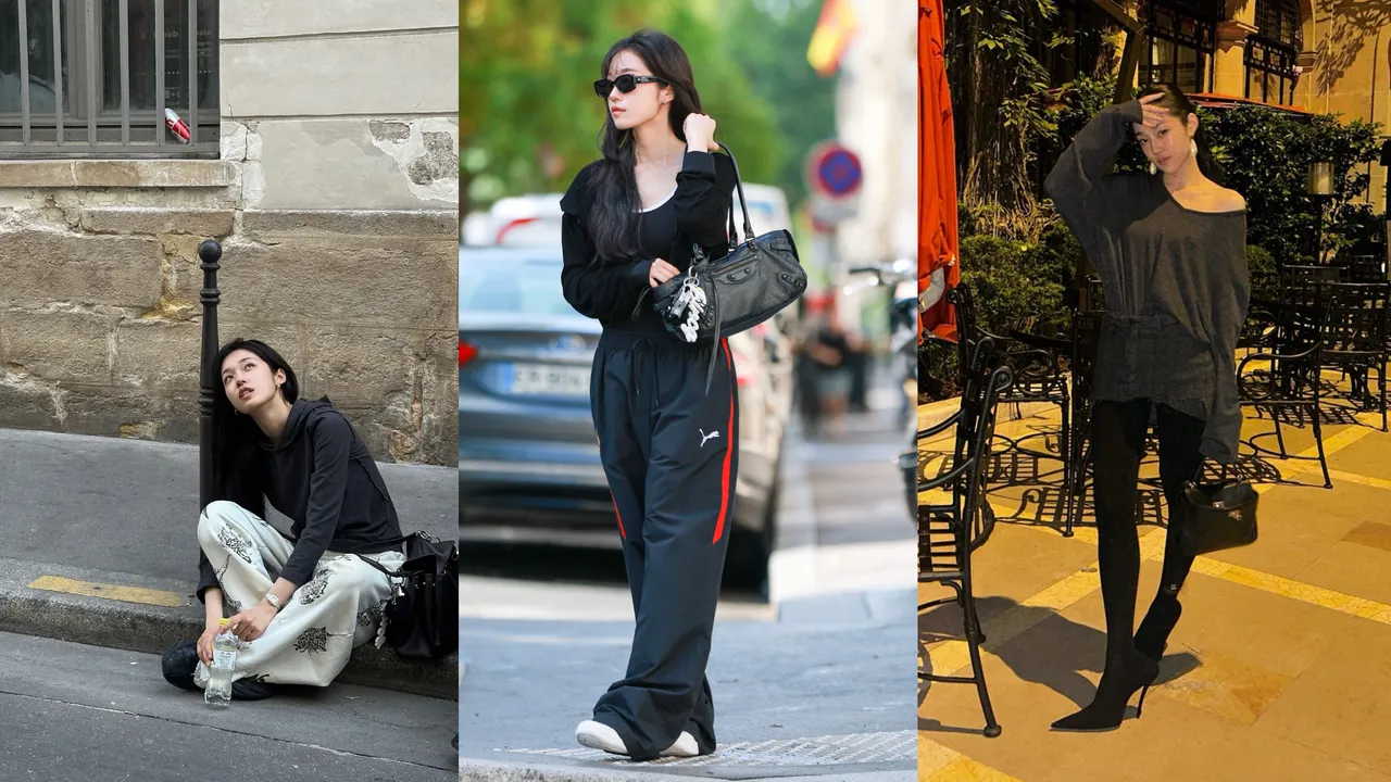 韓版《聽說》女主角盧允瑞在巴黎演繹2款BALENCIAGA新包。翻攝IG