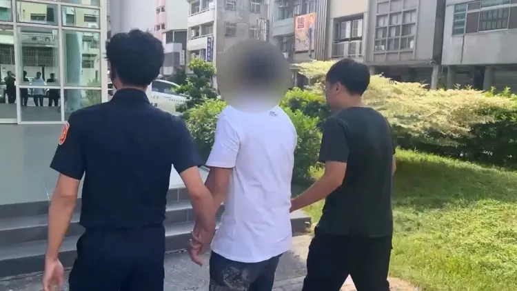 施暴的陳男到案說明。民眾提供