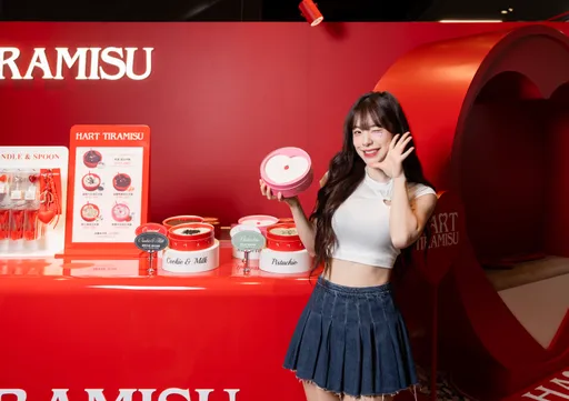 韩国甜点品牌「HART TIRAMISU」海外首发落脚台北 李多慧甜蜜应援